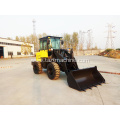 Wheel loader with adjustable steering and suspension